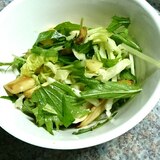 エリンギと水菜のサラダ